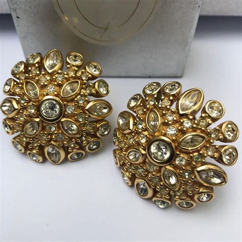 christian dior earrings vintage